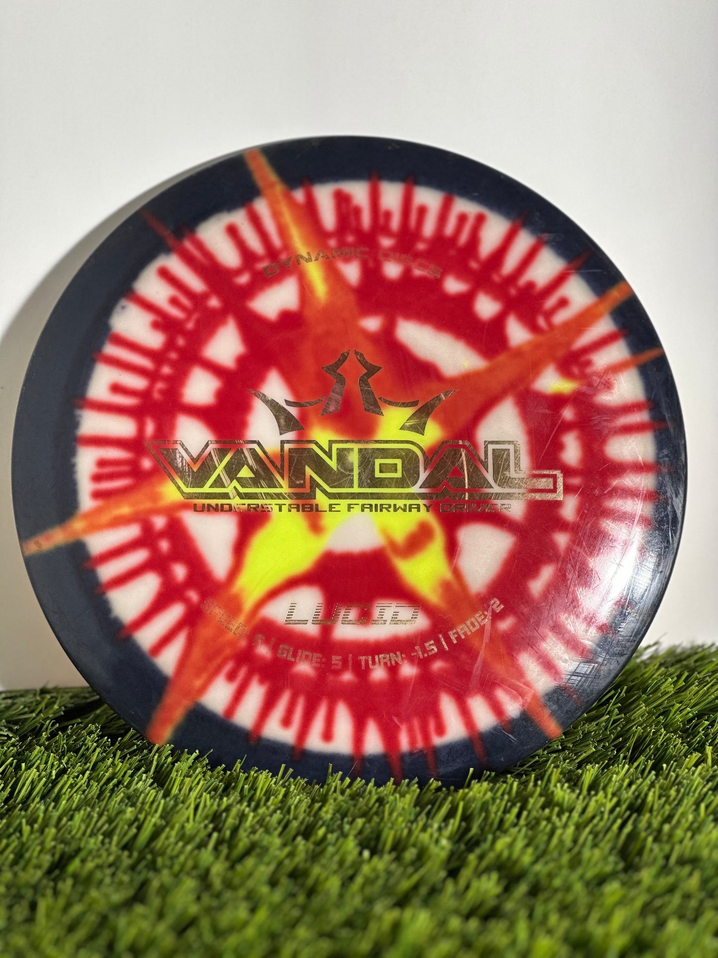 Preowned Dynamic Discs Lucid Tie-Dye Vandal